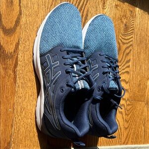 ASICS Women's Navy and Blue Athletic Shoes